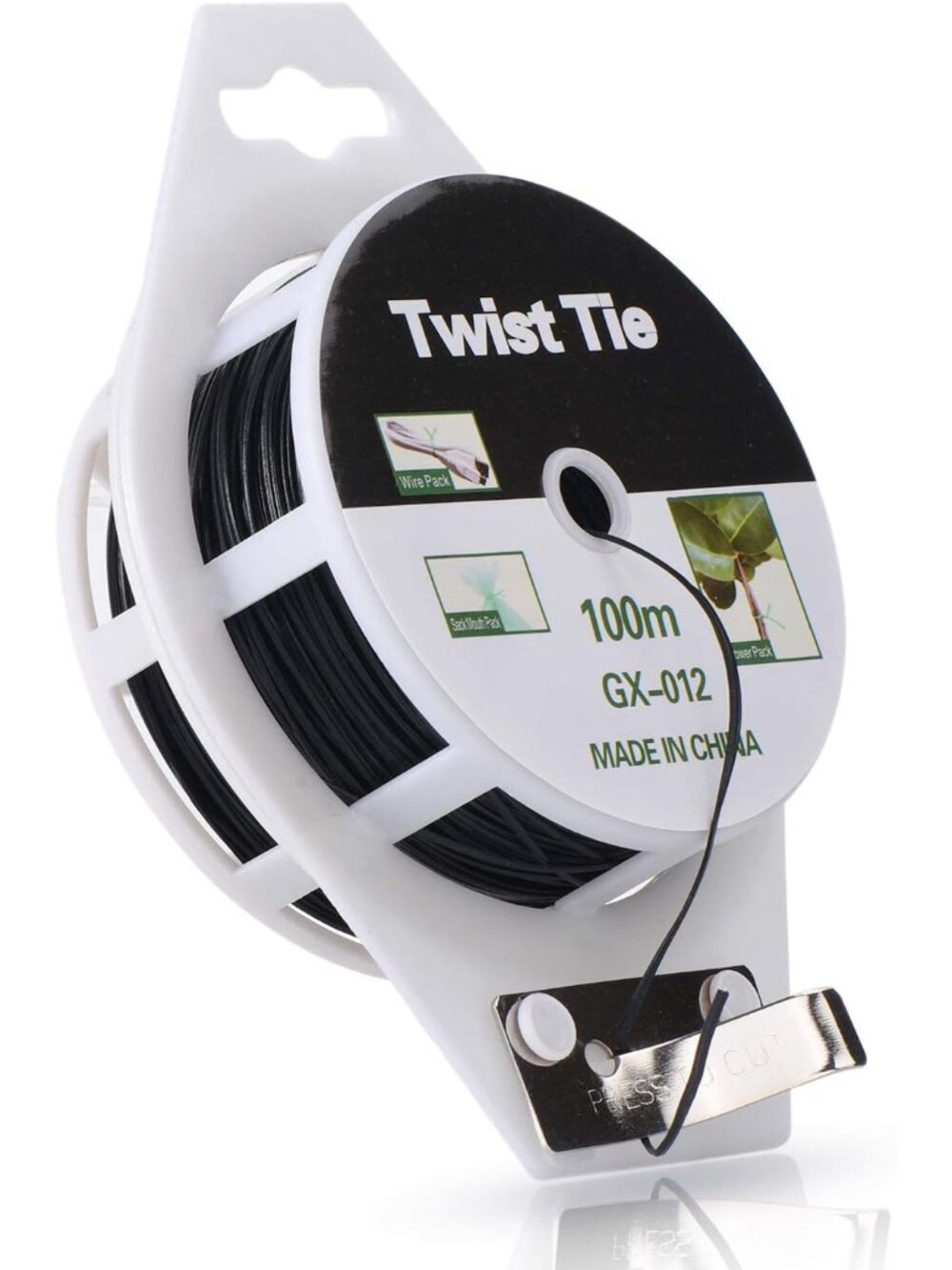 328ft 100m Twist Ties, Plant Ties for Vines Garden Wire with Cutter for Gardenin